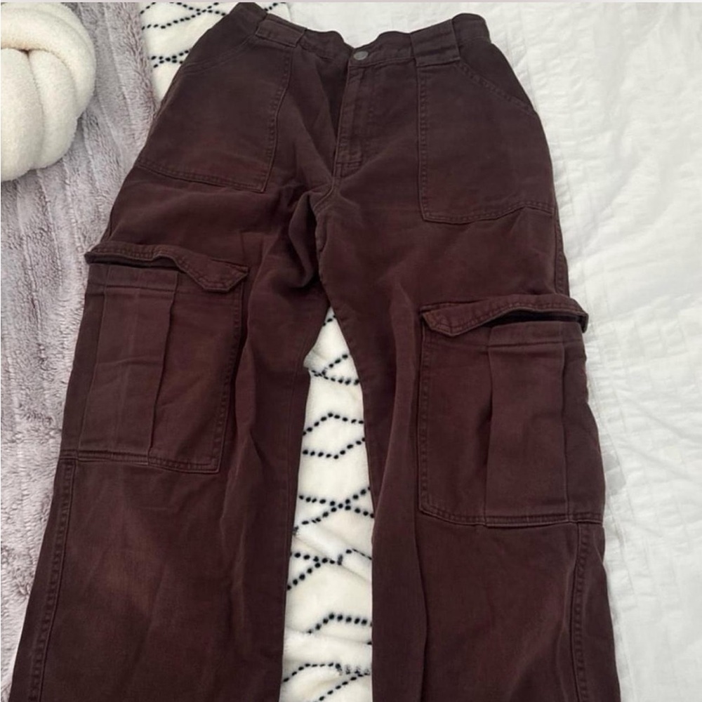 Garage Brown Straight Leg Pants